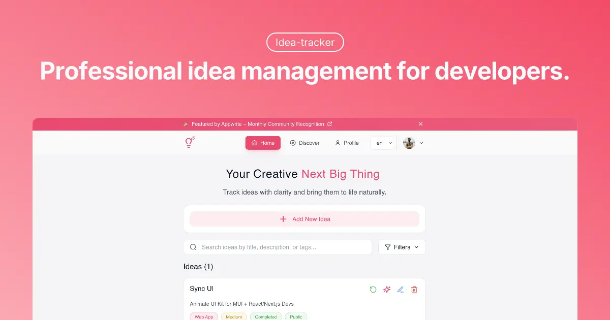 Idea Tracker