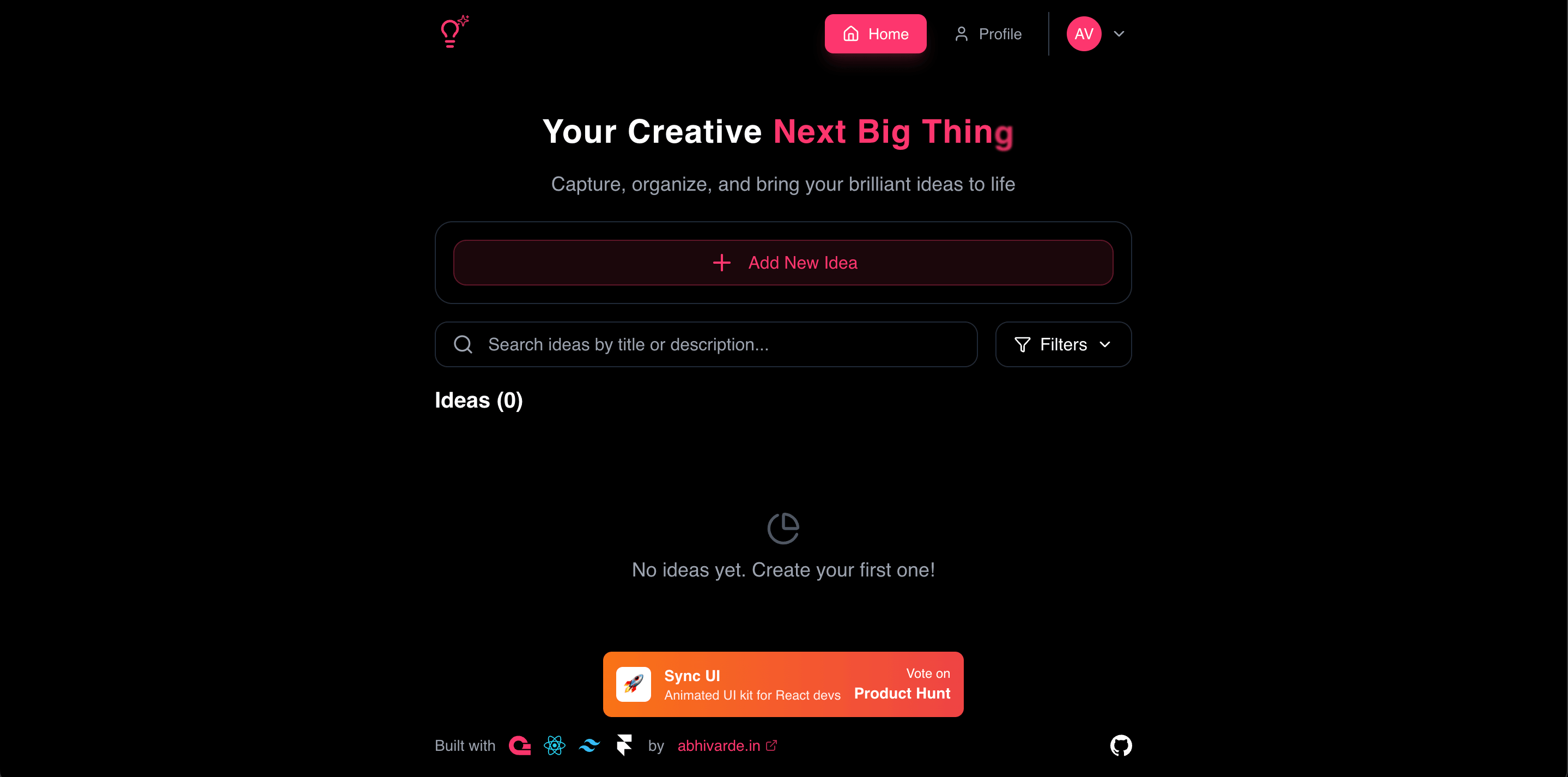 Idea Tracker